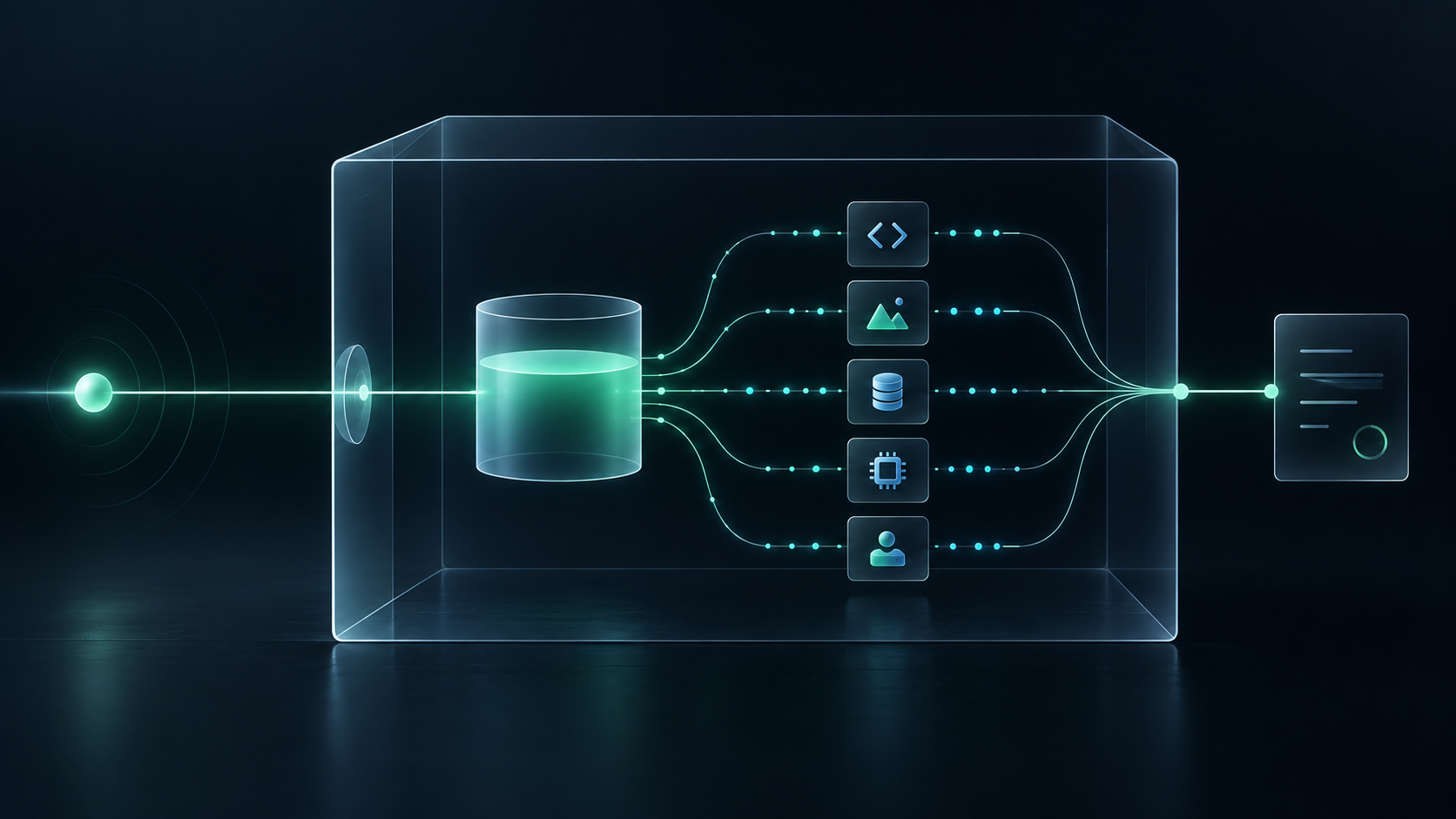 A payment enters once while a credit ledger records many service events before reconciliation.