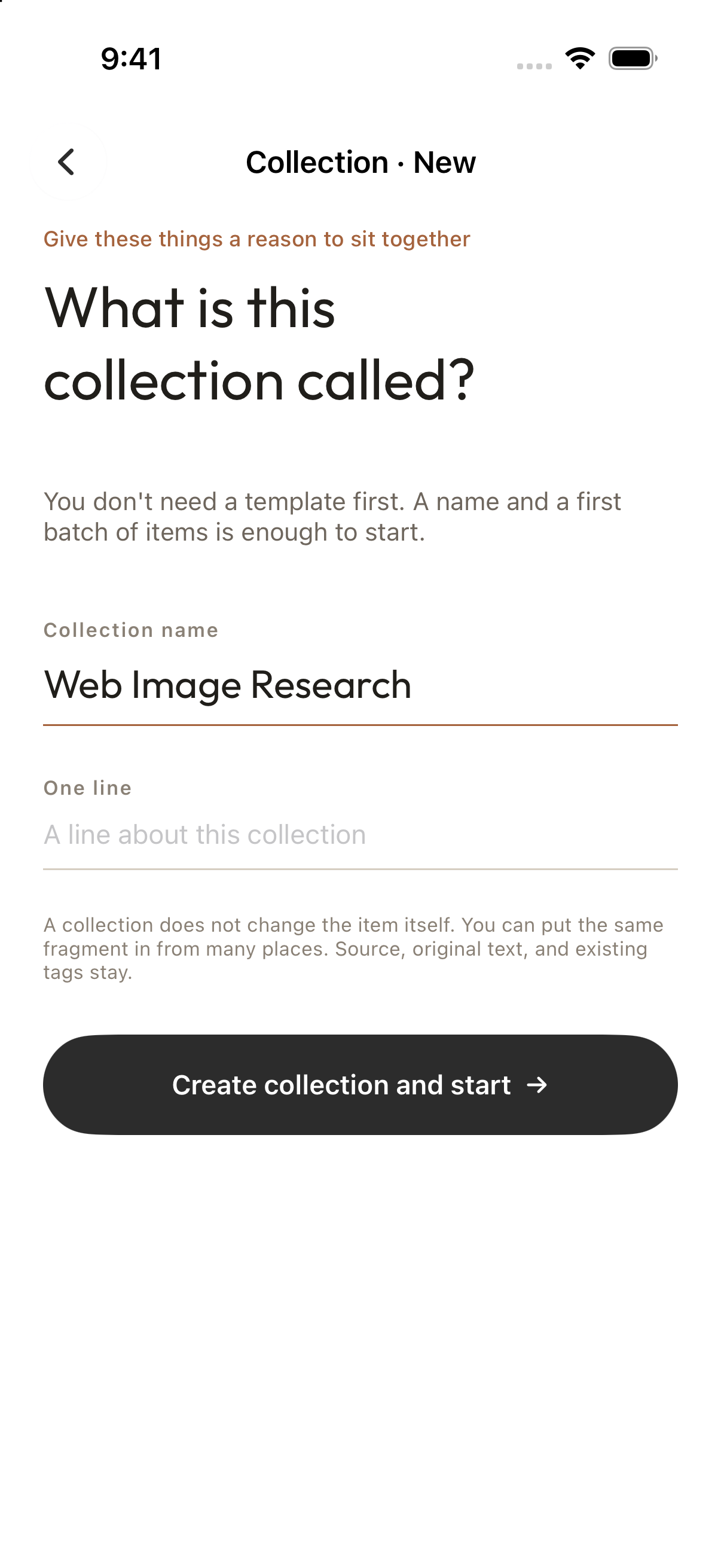 Create Web Image Research as a place for this question’s material.